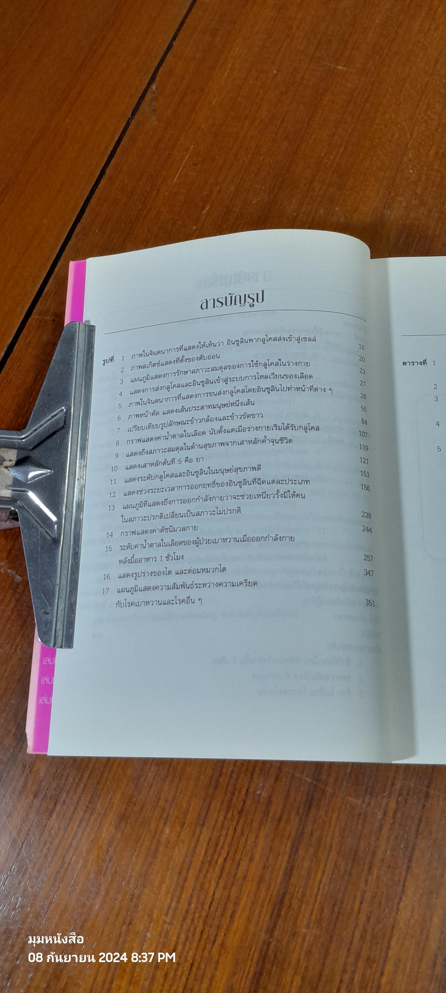 เบาหวาน รู้จริงจะ เบาใจ / พลเอก ประสาร เปรมะสกุล (มีลายเซ็นผู้แต่ง)