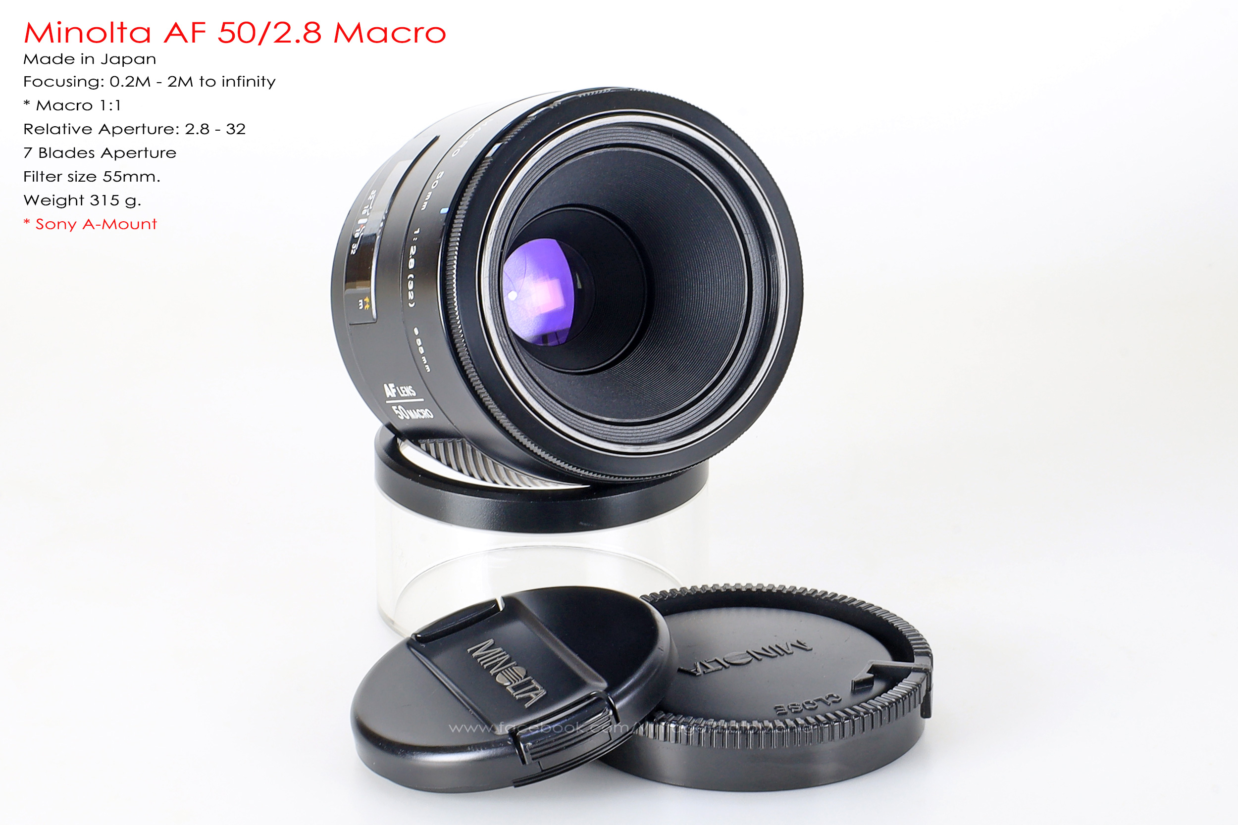 Minolta AF 50/2.8 Macro *Sony A Mount เลนส์มาโครสำหรับกล้อง Sony DSLR
