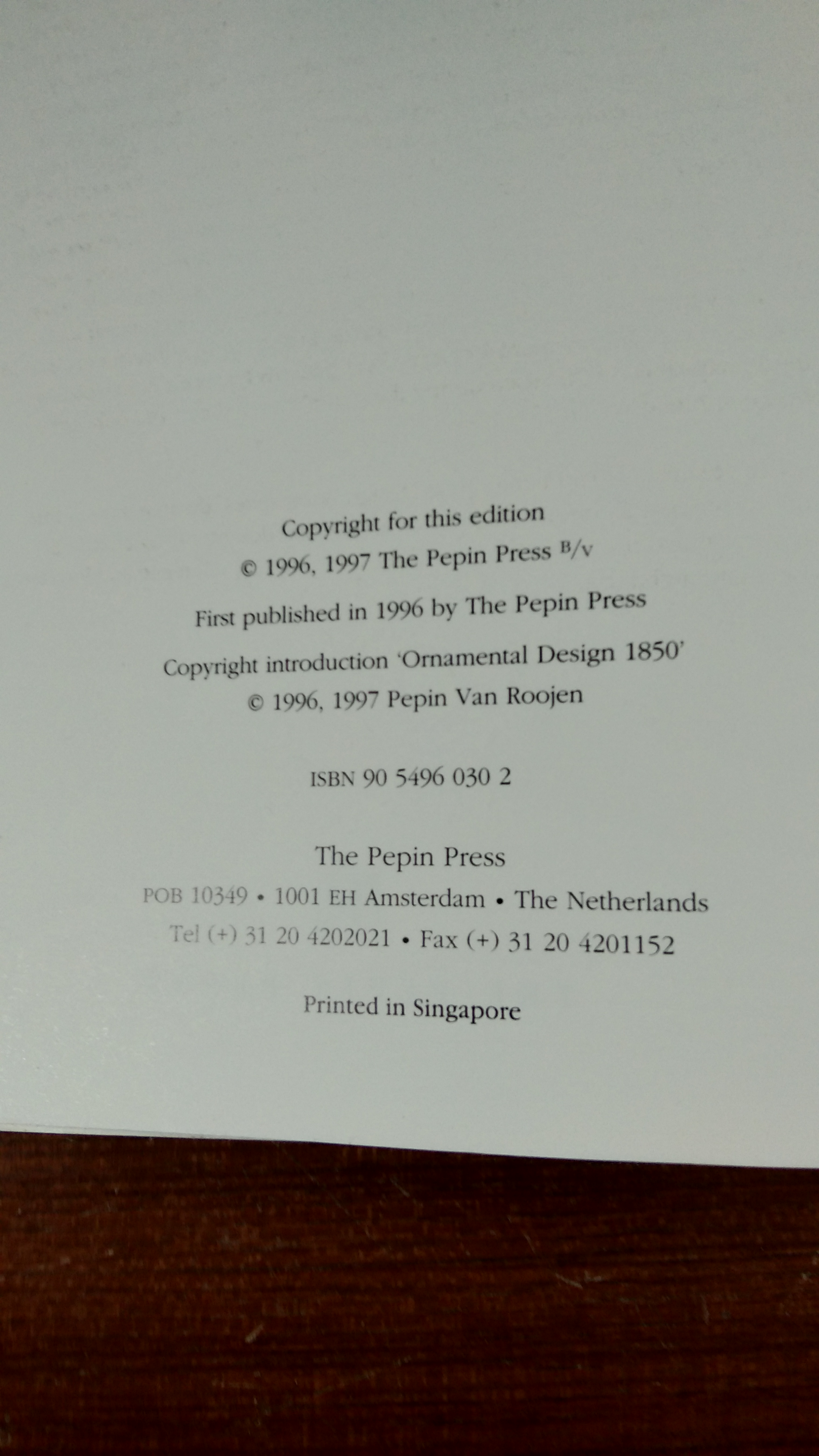 ORNAMENTAL DESIGN 1850