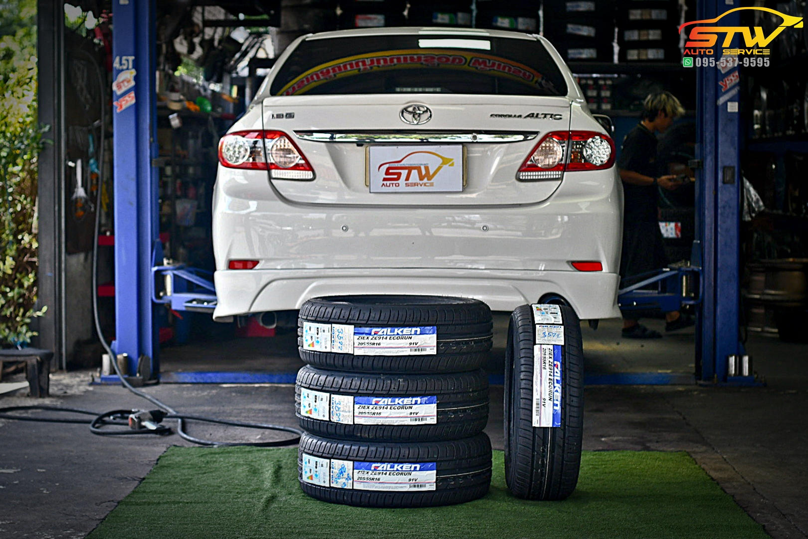 เปลี่ยนยาง TOYOTA ALTIS FALKEN ZIEX ZE914 205/55R16 91V