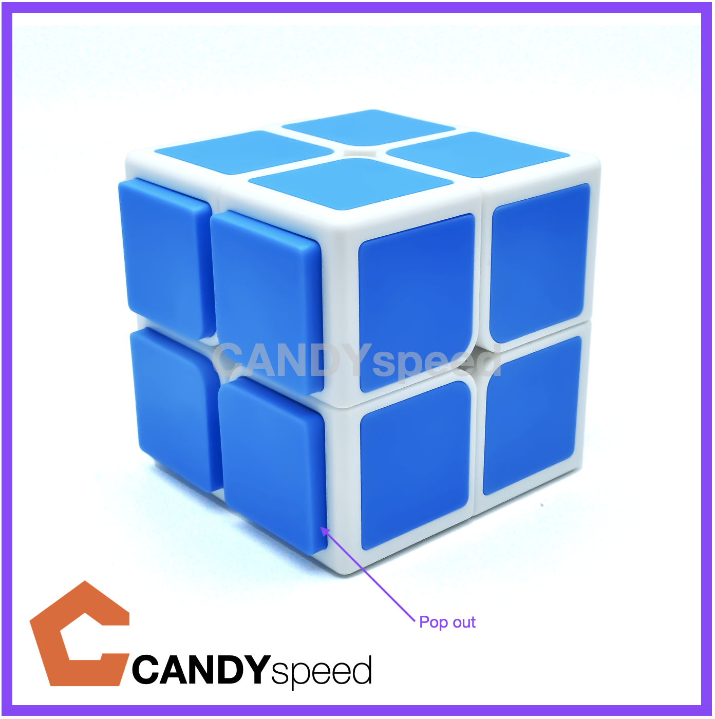 QiYi OS Cube รูบิค Cube แบบใหม่ ท้ายทายความสามารถ เป็นแบบ 2x2 pop in/pop out ผลุบๆ โผล่ๆ บิดไปเด้งไป | by CANDYspeed