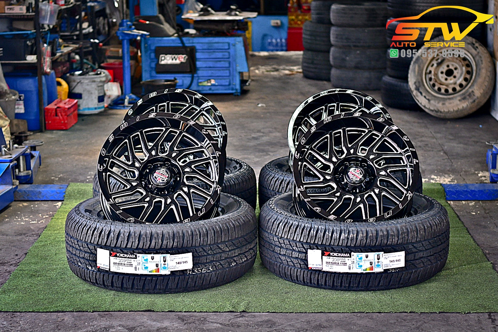 เปลี่ยนล้อยาง FORD RANGER ล้อ COSMIS KING DEVIL ขอบ18นิ้ว+ยาง YOKOHAMA AT G015 265/60R18