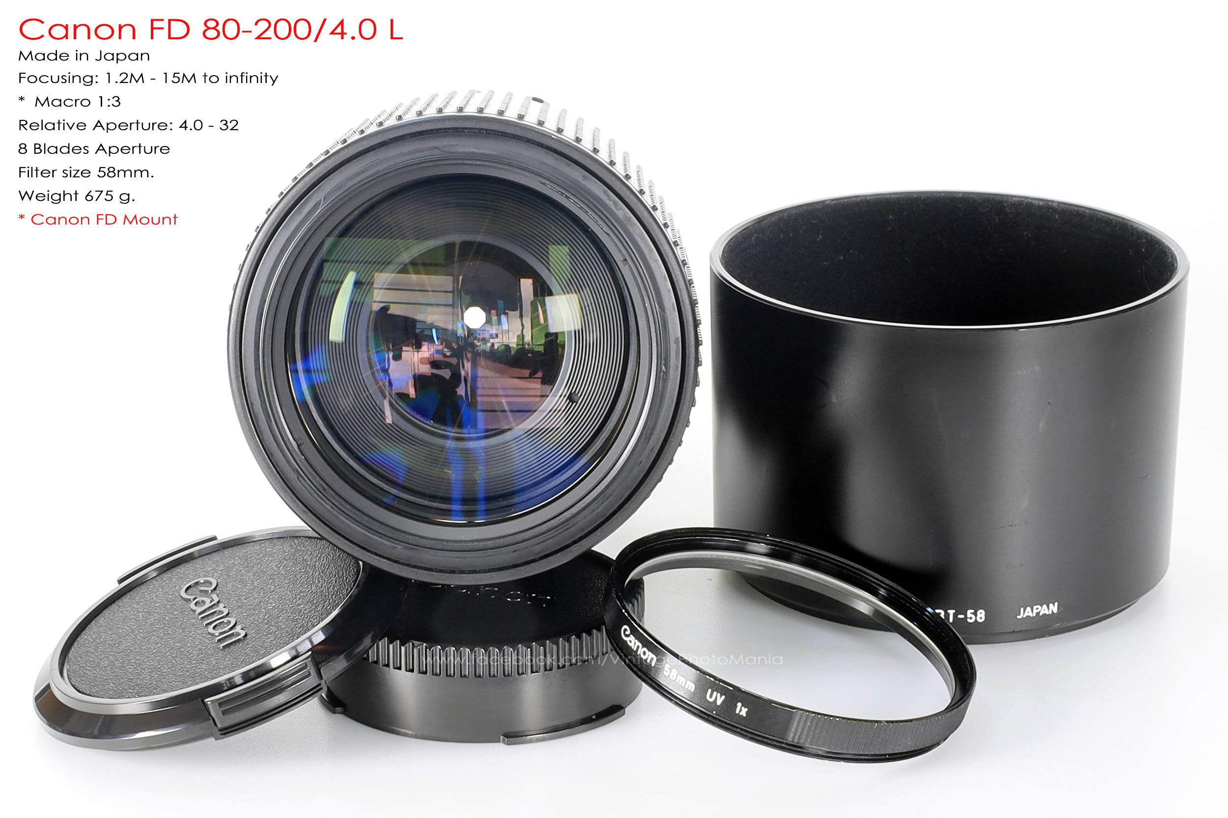 Canon FDn 80-200/4.0 L เลนส์มือหมุนเกรดโปร L รุ่นแรกๆของ Canon