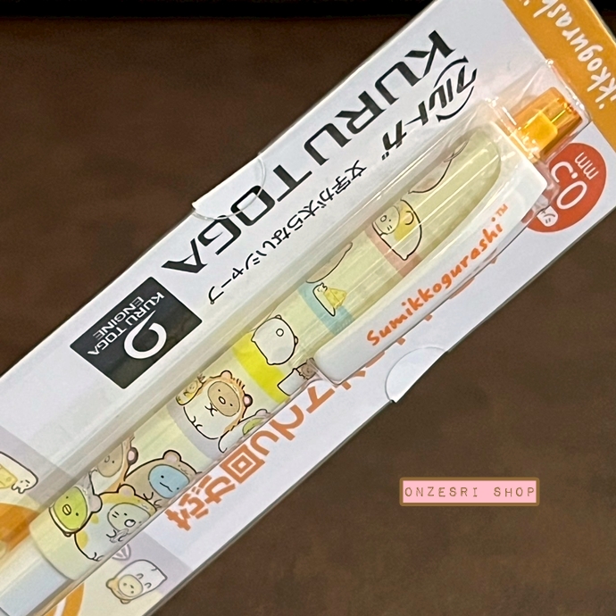 ดินสอกด Kurutoga ลาย Sumikko Gurashi Hamster หัว 0.5 แบรนด์นี้ขึ้นชื่อด้านมีระบบเหลาไส้เองในตัวดินสอ ทำให้เวลาเขียนเส้นจะคมชัดตลอด