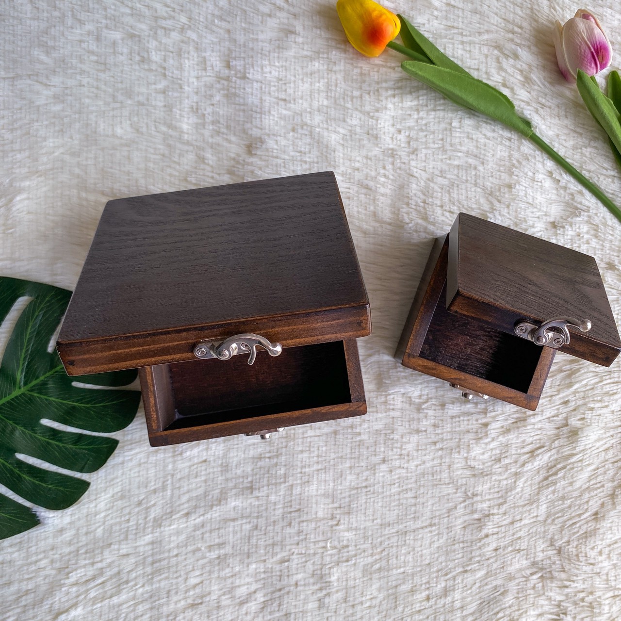 กล่องไม้ฝาล็อค ไซส์ M (Wooden lock box, M size)