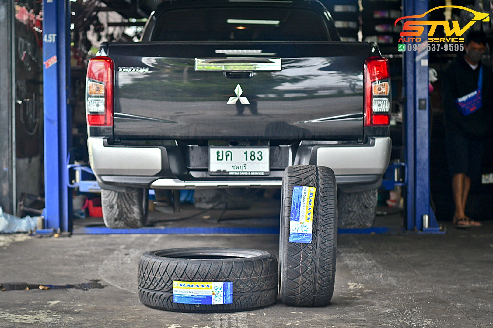 เปลี่ยนยาง MITSUBISHI TRITON SUMAX 86S 245/45R18 100W