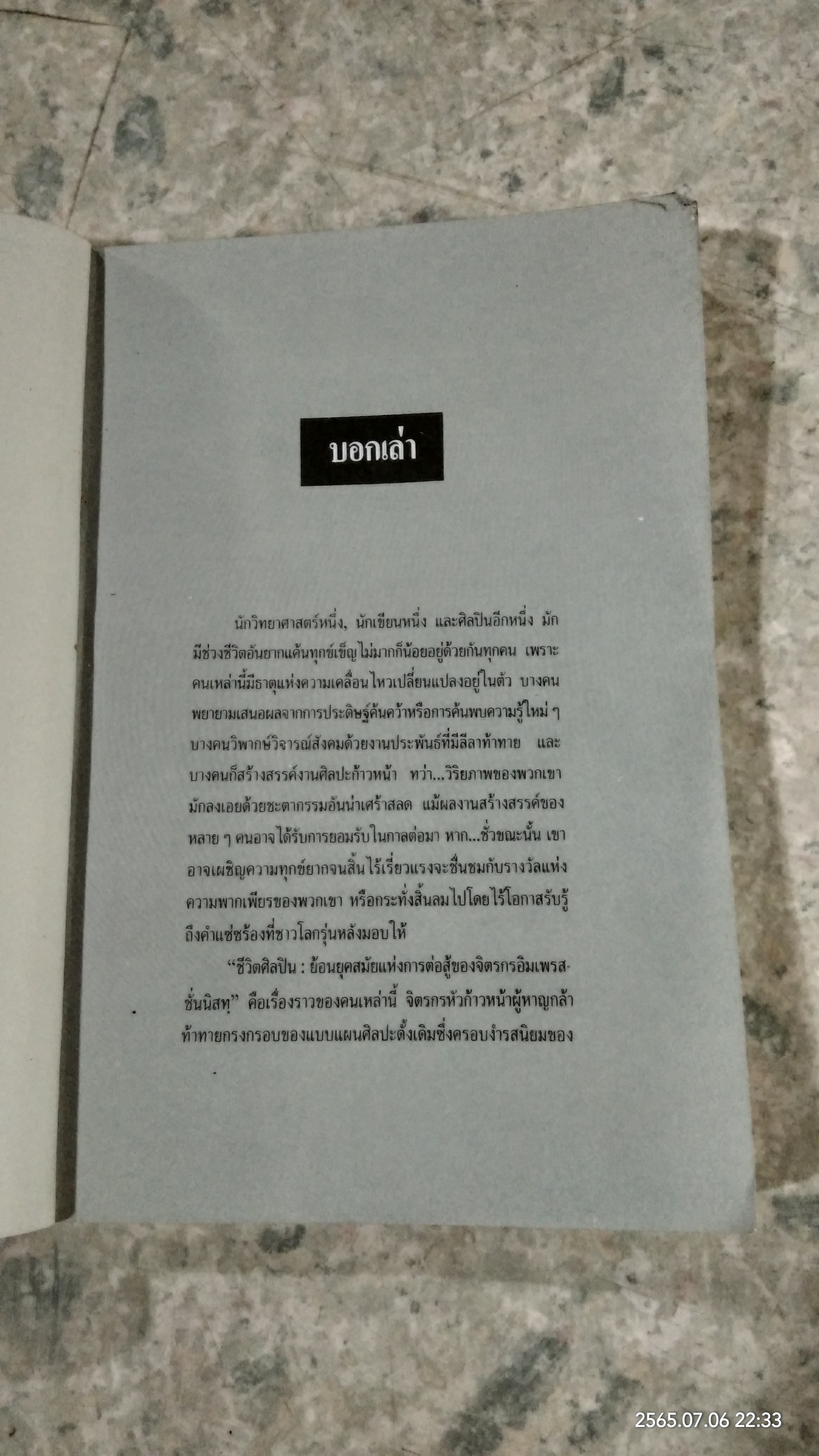 ชีวิตศิลปิน / สุรพงษ์ บุนนาค