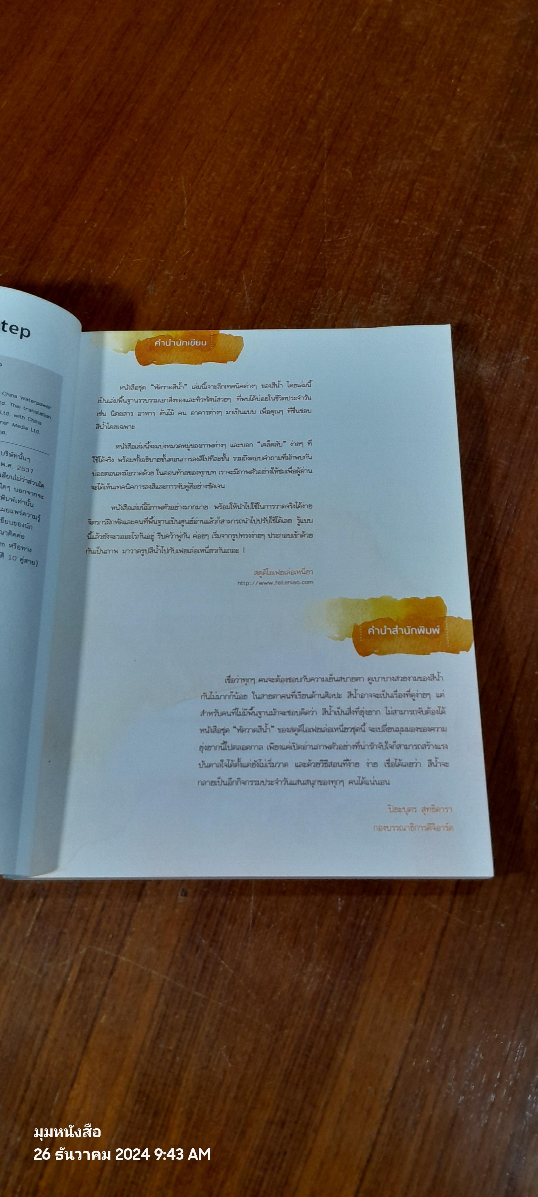 หัดวาดสีน้ำ 500 ภาพ สาม-สี่ Step / เฟยเล่อเหนี่ยว