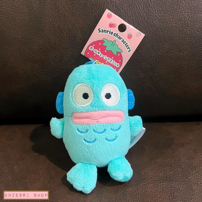 พวงกุญแจตุ๊กตา Sanrio ลาย Hangyodon ขนาด 11 x 7 ซม. วัดไม่รวมสาย