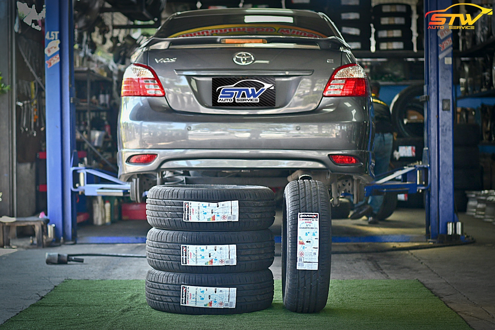เปลี่ยนยาง TOYOTA VIOS ROADX H12 185/60R15 88H