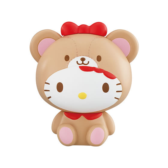 Capchara Sanrio Characters 7 เป็นโมเดลแบบตั้งได้ ตัวใหญ่ประมาณ 8.5 ซม. มี 3 แบบให้เลือก