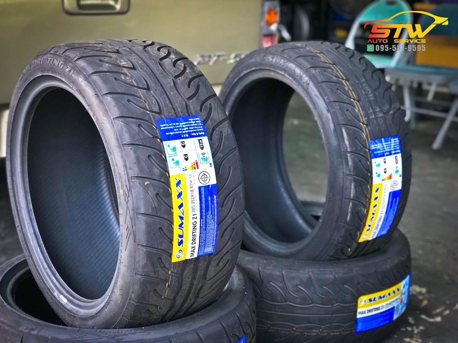 ยาง SUMAXX max speed r1 235/40R18 ปี20 (จำนวน2เส้น)