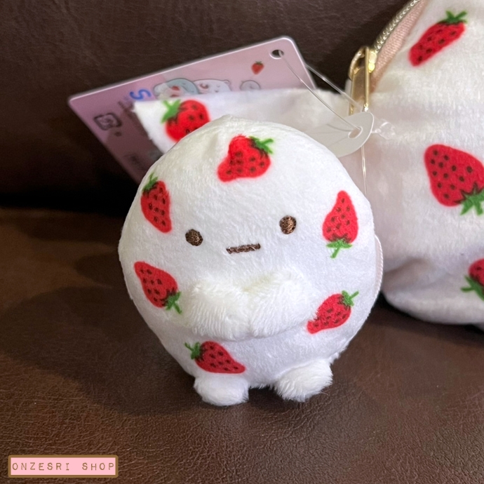 เซ็ตกระเป๋ารูปลูกอม & ตุ๊กตาไซส์ SS Sumikko Gurashi x Sakuma Strawberry Milk Candy กระเป๋าขนาด 10 x 13 x 9 ซม. / Tapioca ขนาด 5 x 4.5 x 4 ซม.