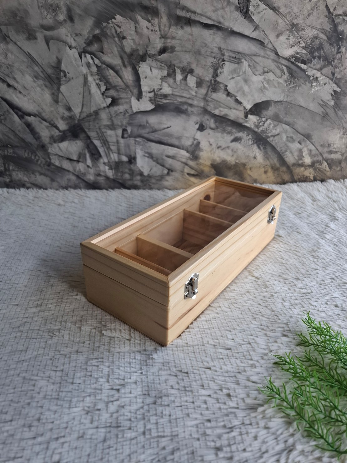 กล่องไม้ฝาอะคริลิคใส