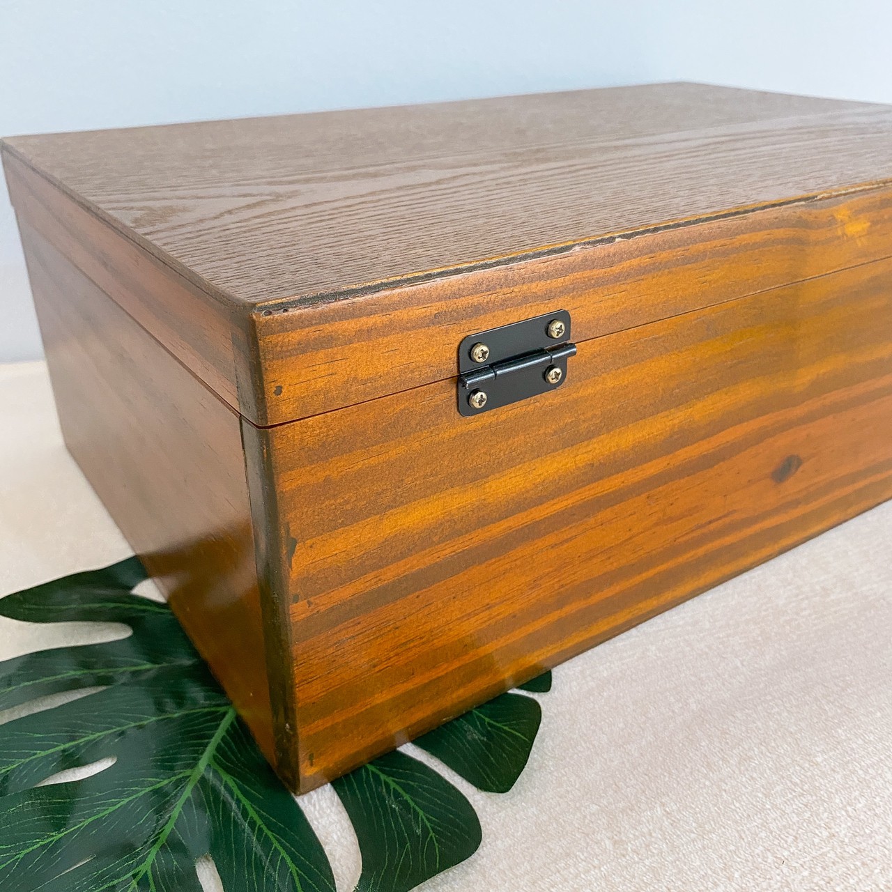 กล่องไม้ฝาล็อค ไซส์ XL (Wooden lock box, XL size)