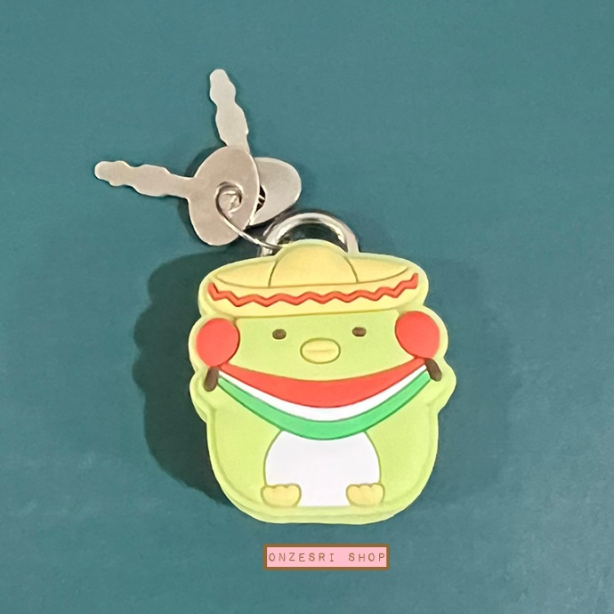 เซ็ตแม่กุญแจพร้อมลูกกุญแจ Sumikko Gurashi Travel Padlock ทำจากยาง ขนาดสูง 4 ซม. มี 5 แบบให้เลือก