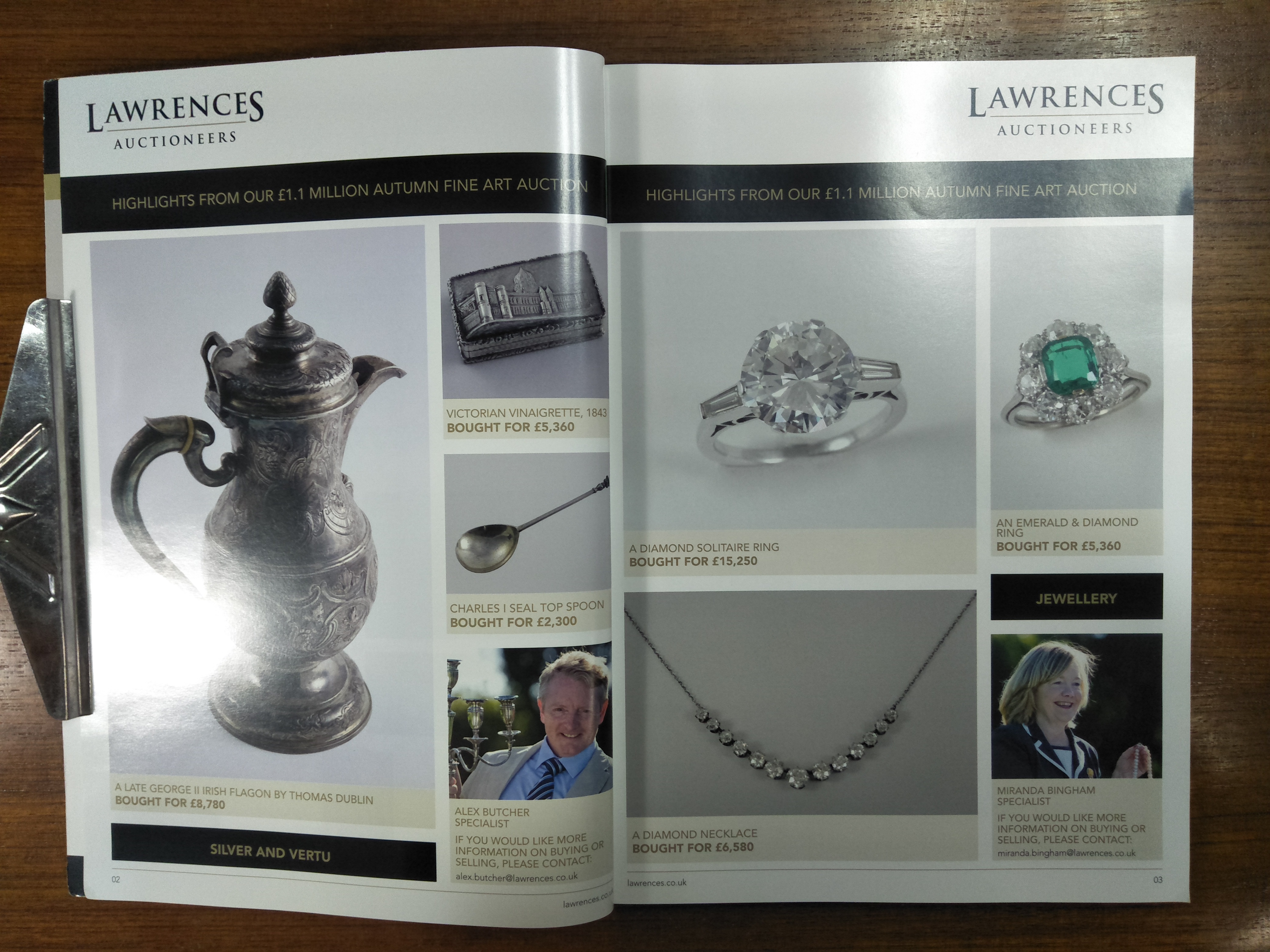 LAWRENCES : 15th,17th & 18th JANUARY 2019