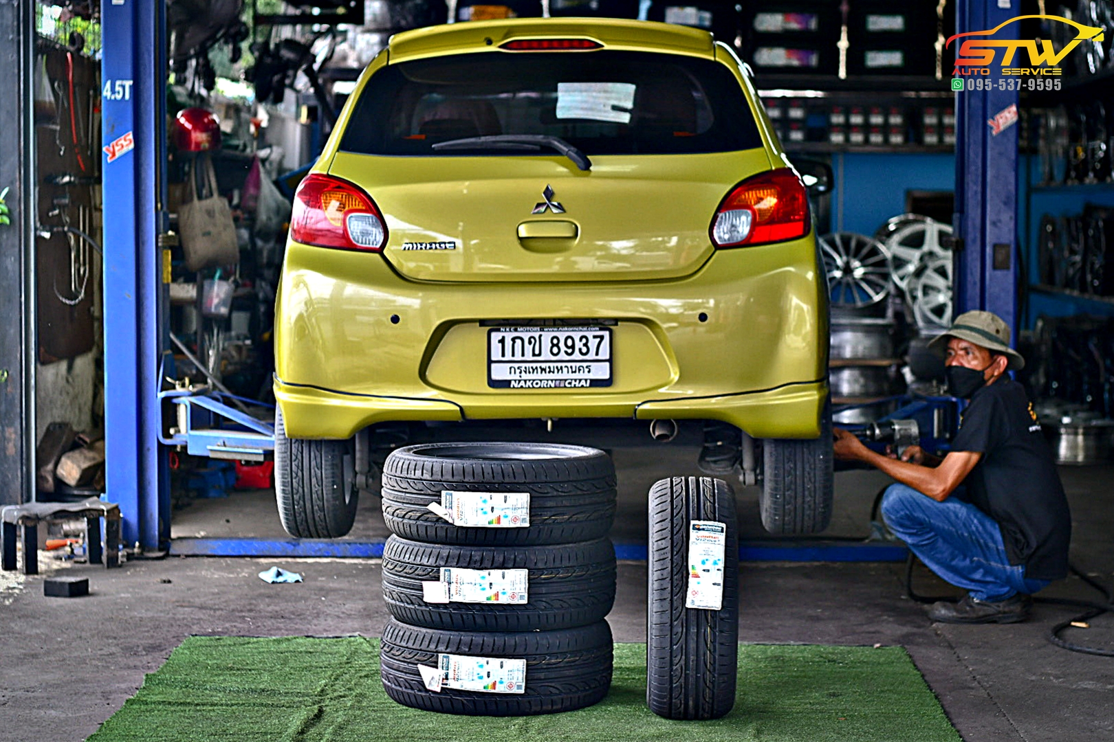 ยางใหม่ HANKOOK V12 Evo2 K120 195/50R15 82V