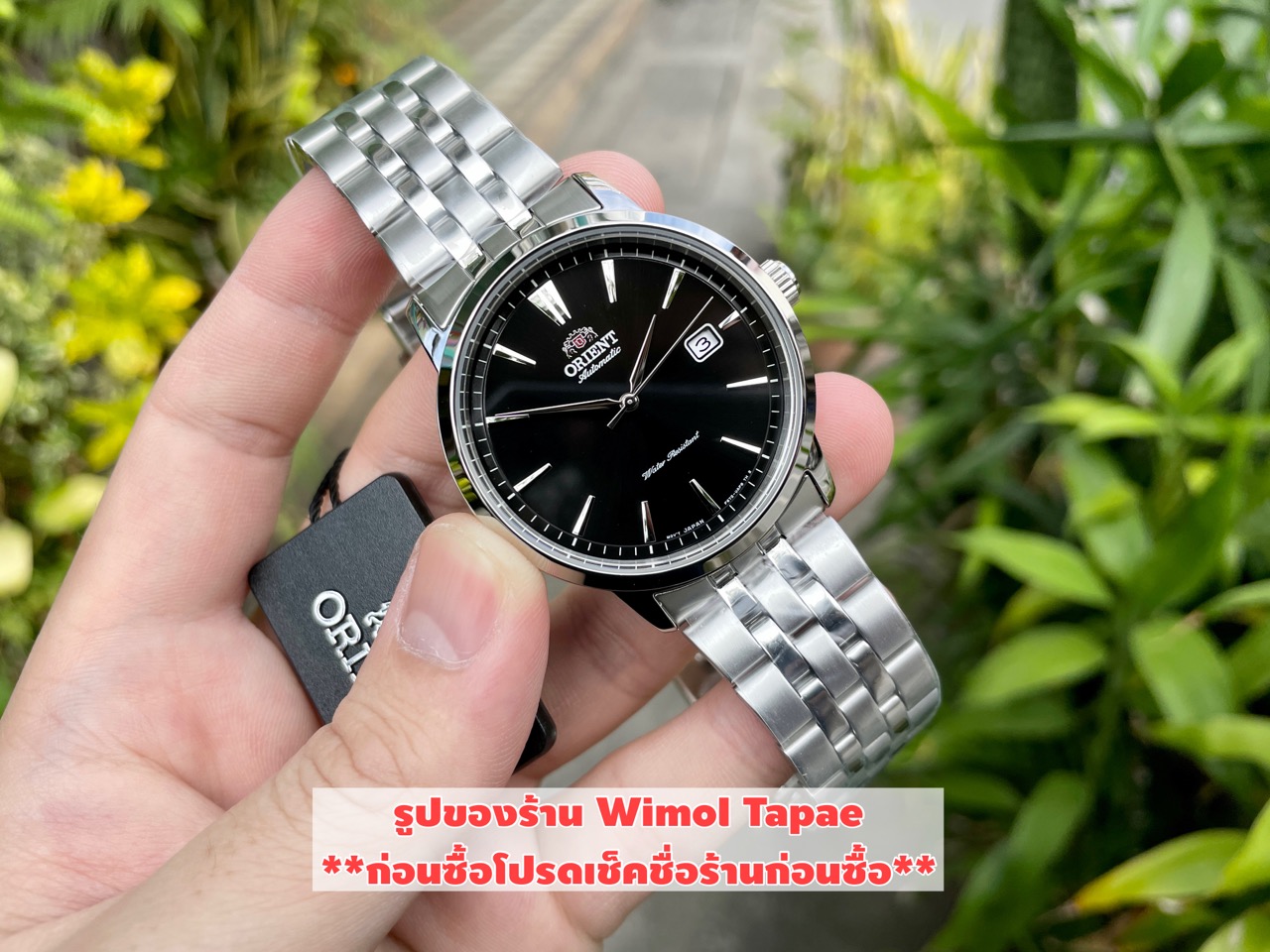 Orient Contemporary Mechanical รุ่น RA-AC0F01B หน้าดำ สายสแตนเลส (ประกันศูนย์ไทย)