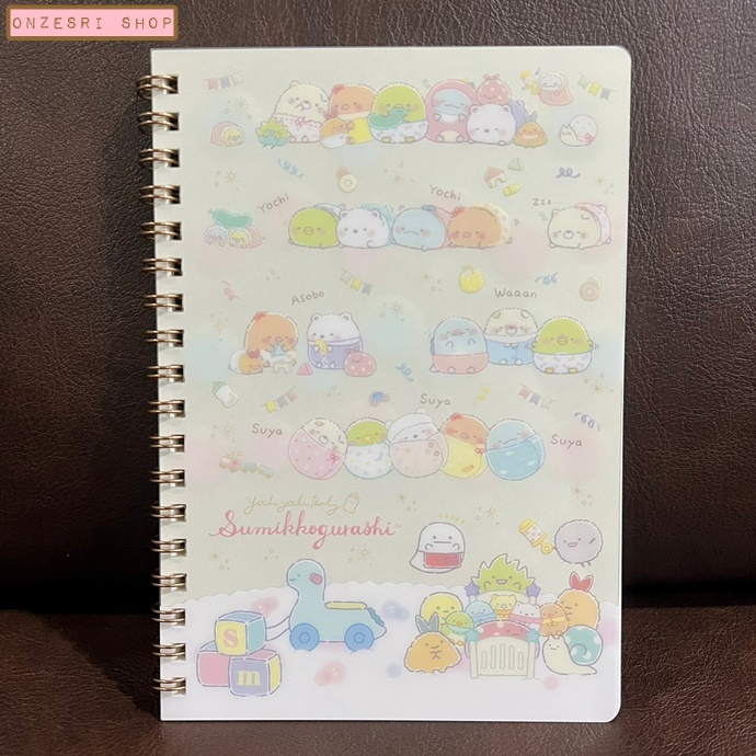 สมุดริมลวด Sumikko Gurashi - Sumikko Baby แบบสีขาว ขนาด B6 (18 x 12.5 ซม.) 120 หน้า