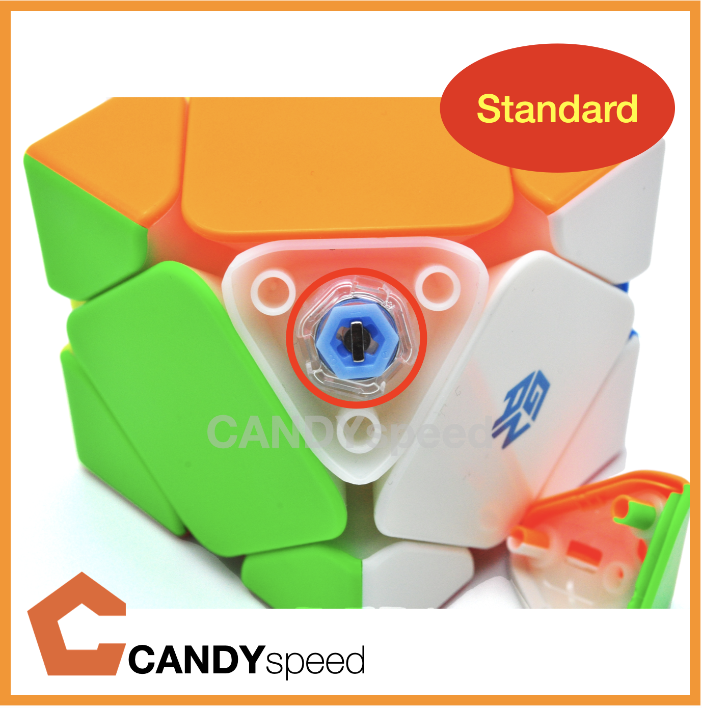 รูบิค GAN Skewb Core Positioning Stickerless มีแม่เหล็ก | By CANDYspeed