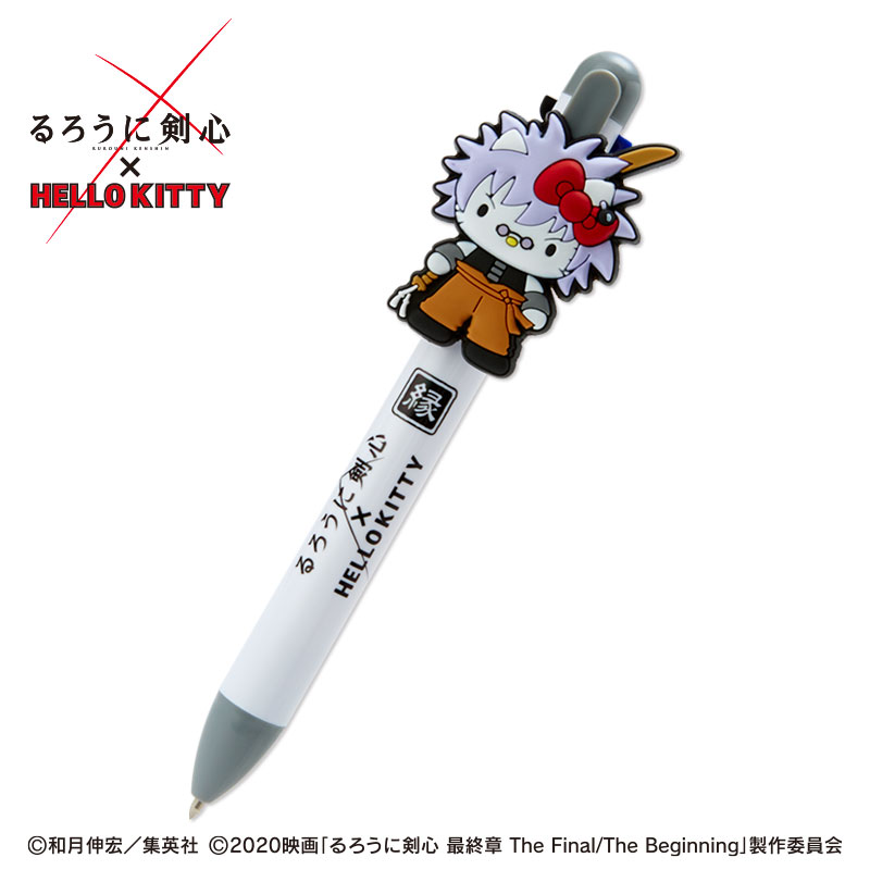 ปากกา Rurouni Kenshin x Hello Kitty (Limited) แบบ Enishi Yukishiro มีหมึก 3 สี (แดง ดำ น้ำเงิน) พร้อมดินสอกดในแท่งเดียวกัน