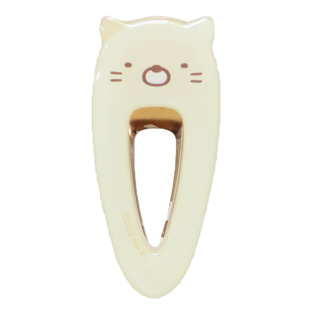 กิ๊บติดผม Acrylic Multi Clip จากญี่ปุ่น แบบ Sumikko Gurashi - Neko ทำจากอะคริลิค & โลหะ ขนาด 3.5 x 7 x 1.5 ซม.