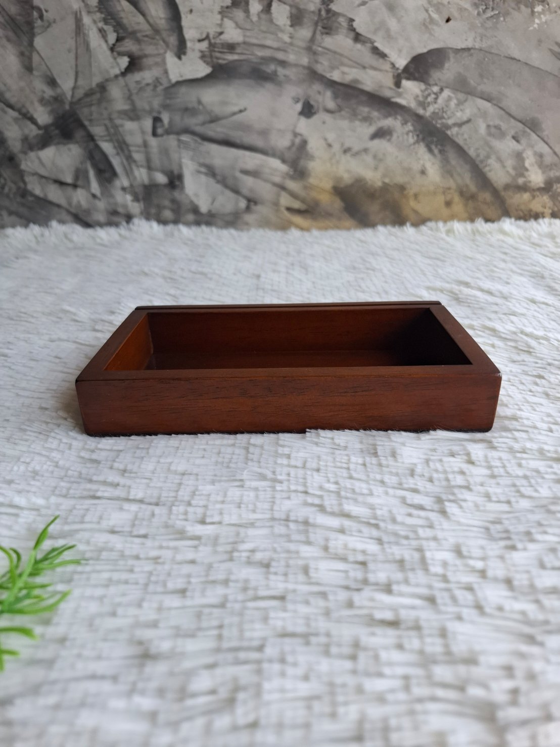 ถาดไม้ใส่นามบัตร