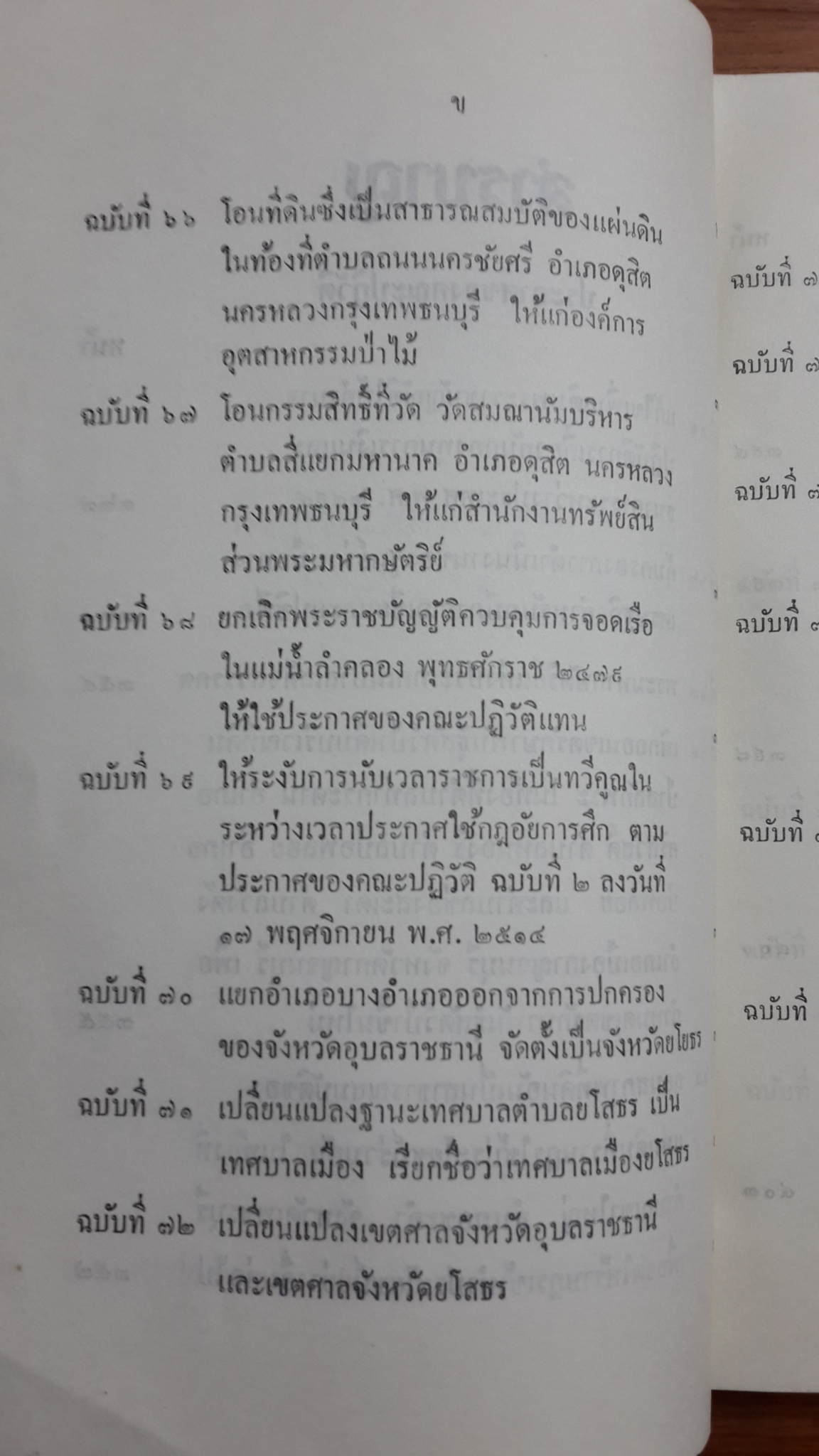 ประกาศของคณะปฏิวัติ ฉบับที่ ๖๑ ถึง ฉบับที่ ๑๐๐ / สำนักทำเนียบนายกรัฐมนครี