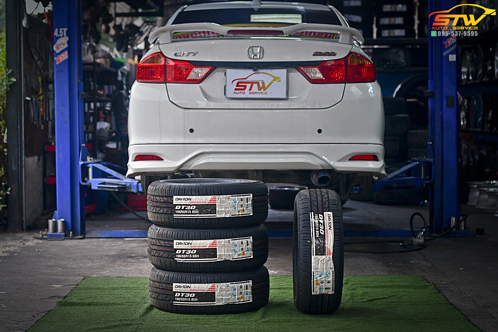 เปลี่ยนยาง HONDA CITY DAYTON DT30 195/55R15 85H