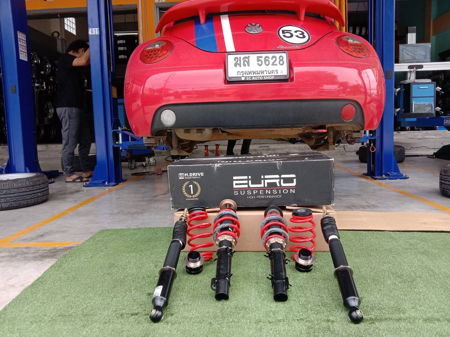 โช๊คสตรัทปรับเกลียว H-Drive EURO S spec For Volkswagen Beetle 99-05 Golf IV/JETTA IV 2WD
