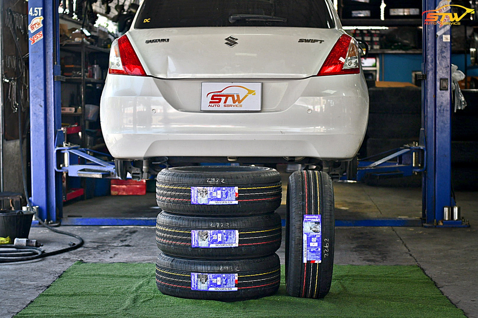 เปลี่ยนยาง SUZUKI SWIFT BRIDGESTONE TURANZA T005A 185/55R16 83V