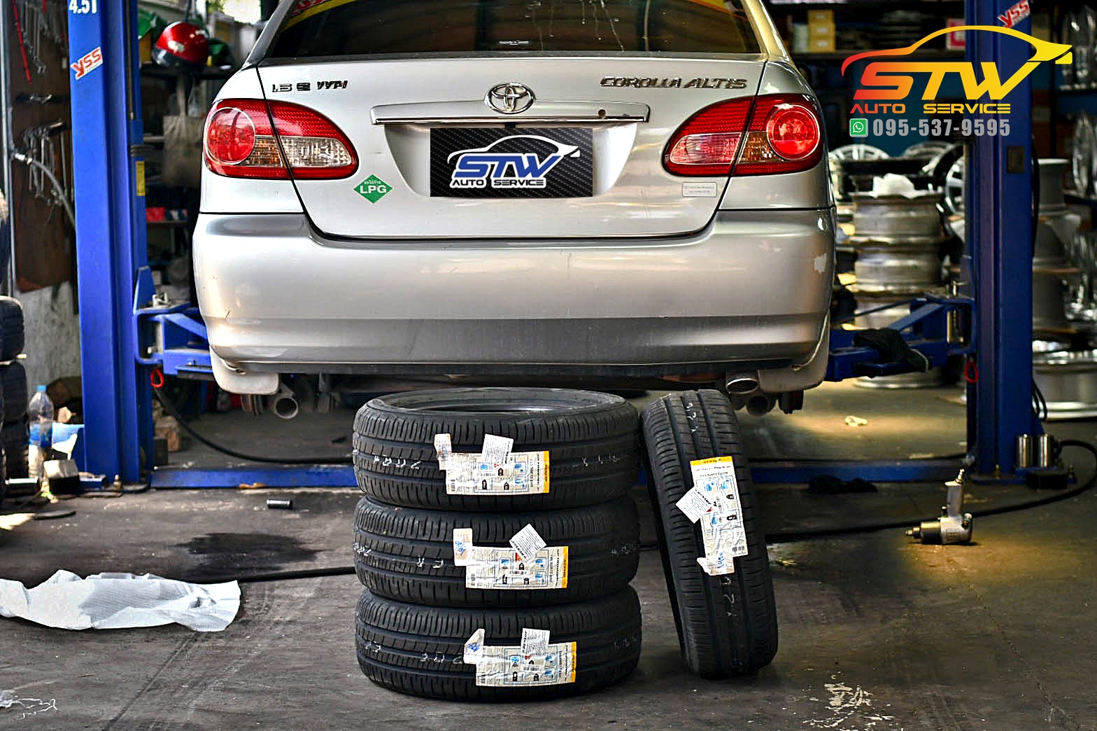 ยางใหม่ DUNLOP SP TOURING R1 195/60R15 88H