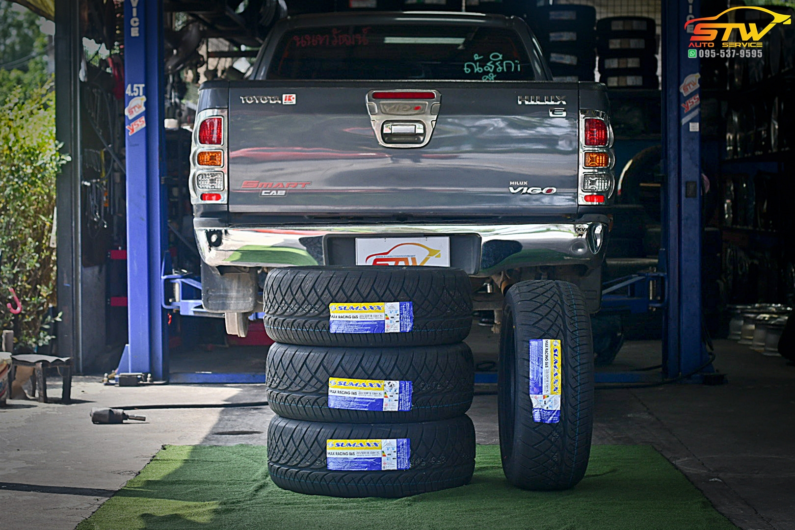 เปลี่ยนยาง TOYOTA VIGO SUMAXX MAX RACING 86S 255/50R18 106V