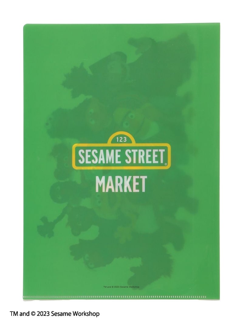 แฟ้ม A4 แบบ 1 ช่อง SESAME STREET MARKET JAPAN (Limited) ลาย Friends สีเขียว