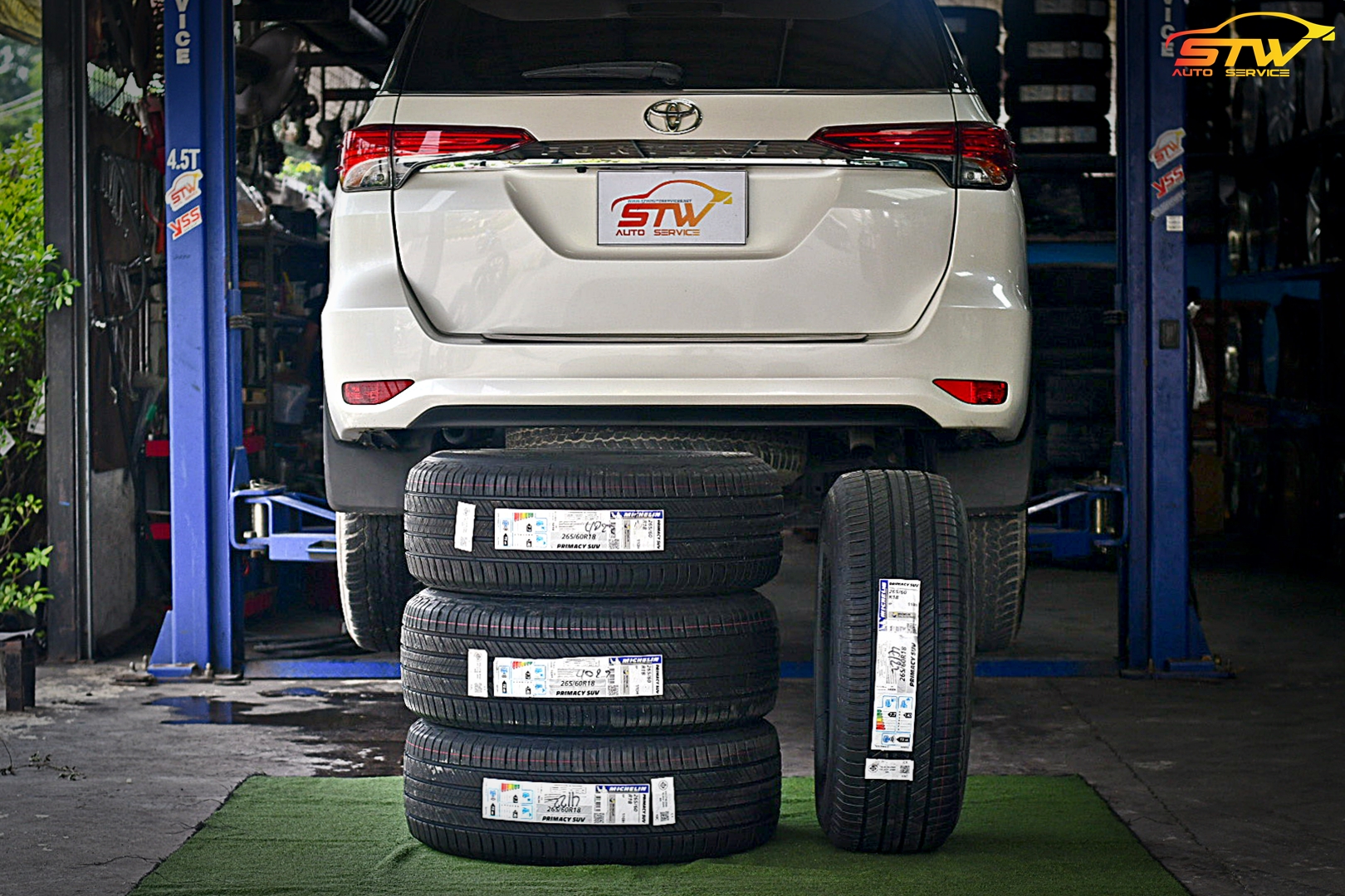 เปลี่ยนยาง TOYOTA FORTUNER MICHELIN PRIMACY SUV 265/60R18 110H