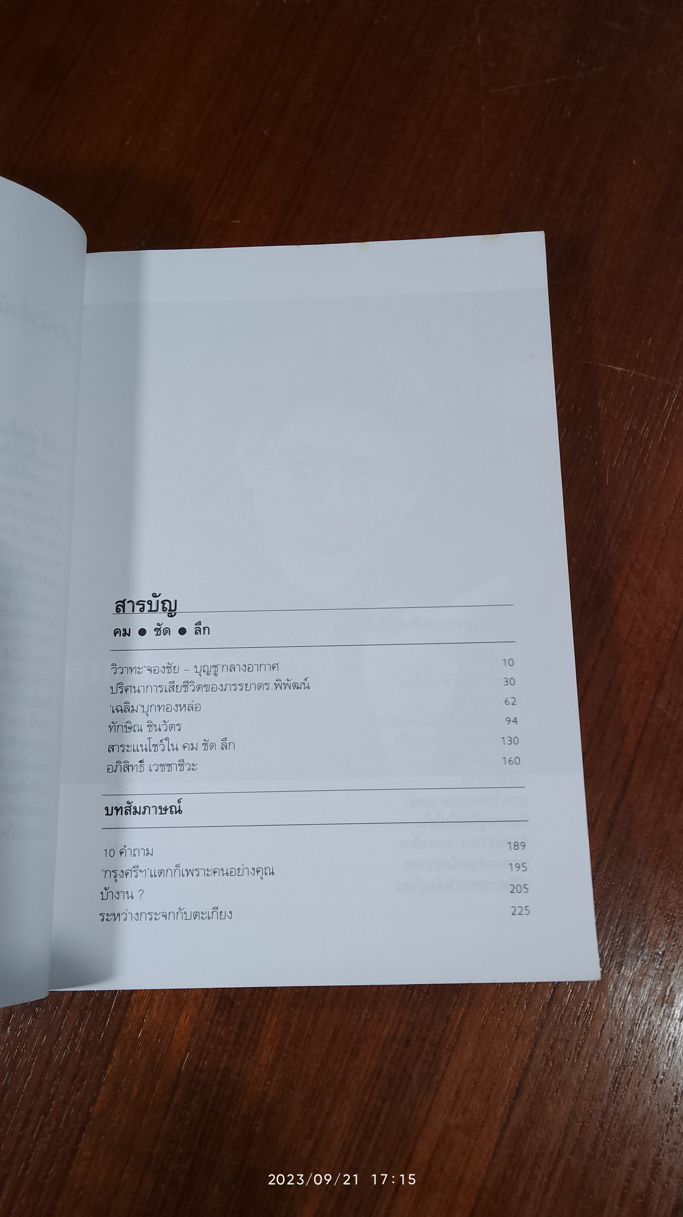 คม-ชัด-ลึก / สรยุทธ สุทัศนะจินดา