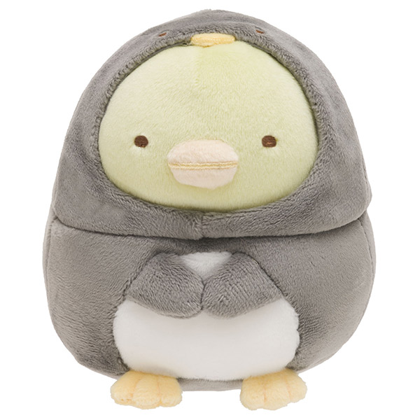 ตุ๊กตา Sumikko Gurashi - Shiro Kuma no Tomodachi ไซส์ S แบบ Penguin? เขียว ใส่ชุดเพนกวินดำ ขนาด 12.5 x 9.5 x 11 ซม.