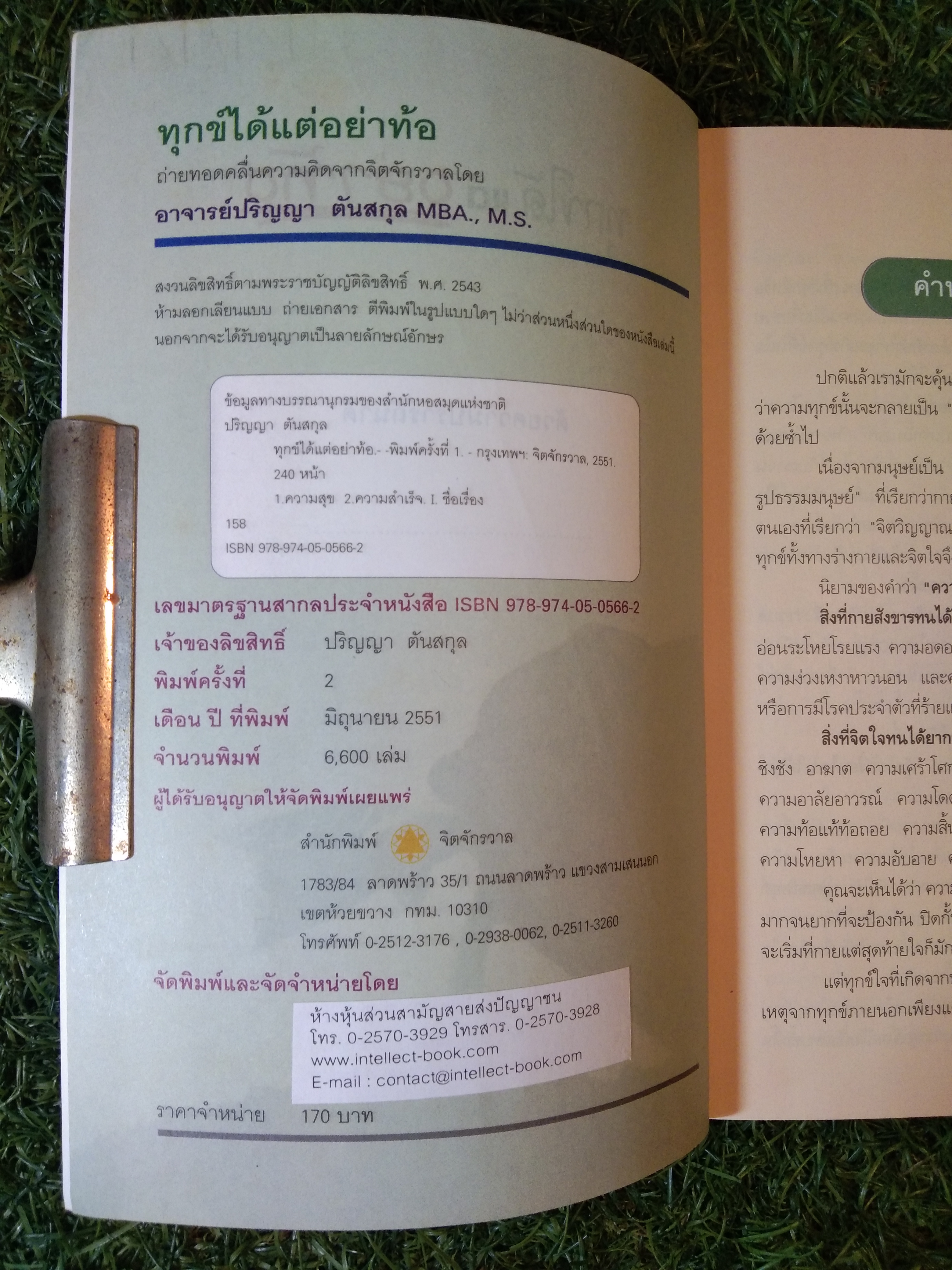 ทุกข์ได้ แต่อย่าท้อ / อาจาย์ แริญญา ตันสกุล MBA.,M.S.