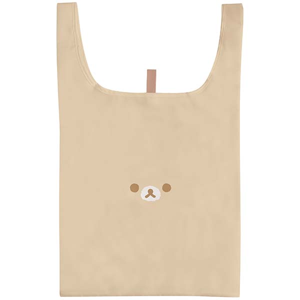 กระเป๋า Eco Bag ลาย Rilakkuma Cotton Face แบบ Rilakkuma พับได้ พกพาสะดวก ขนาด 63 x 38 ซม. / พับแล้วเหลือ 14 x 14 ซม.