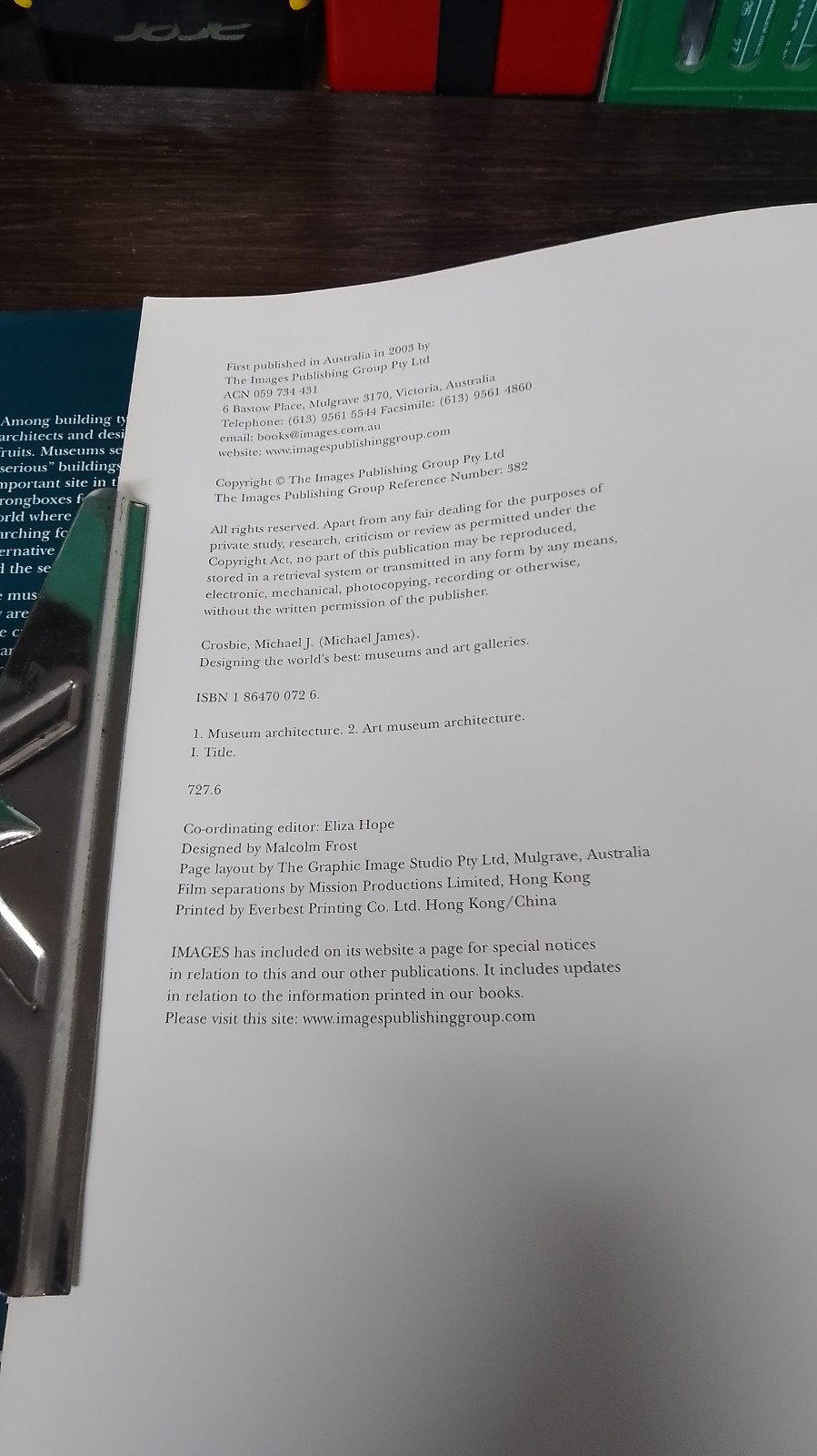 Museums and Art Galleries / Michael J. Crosbie