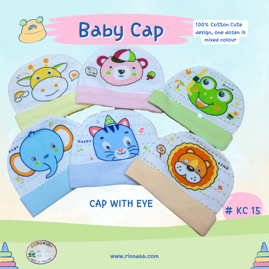 Baby cap, spot print, kero Kids
