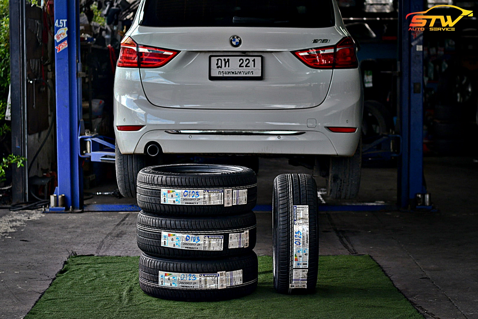 ยาง MICHELIN PRIMACY 3 ZP *Runflat 205/55R17 91W ติดตั้งใส่ BMW 218i
