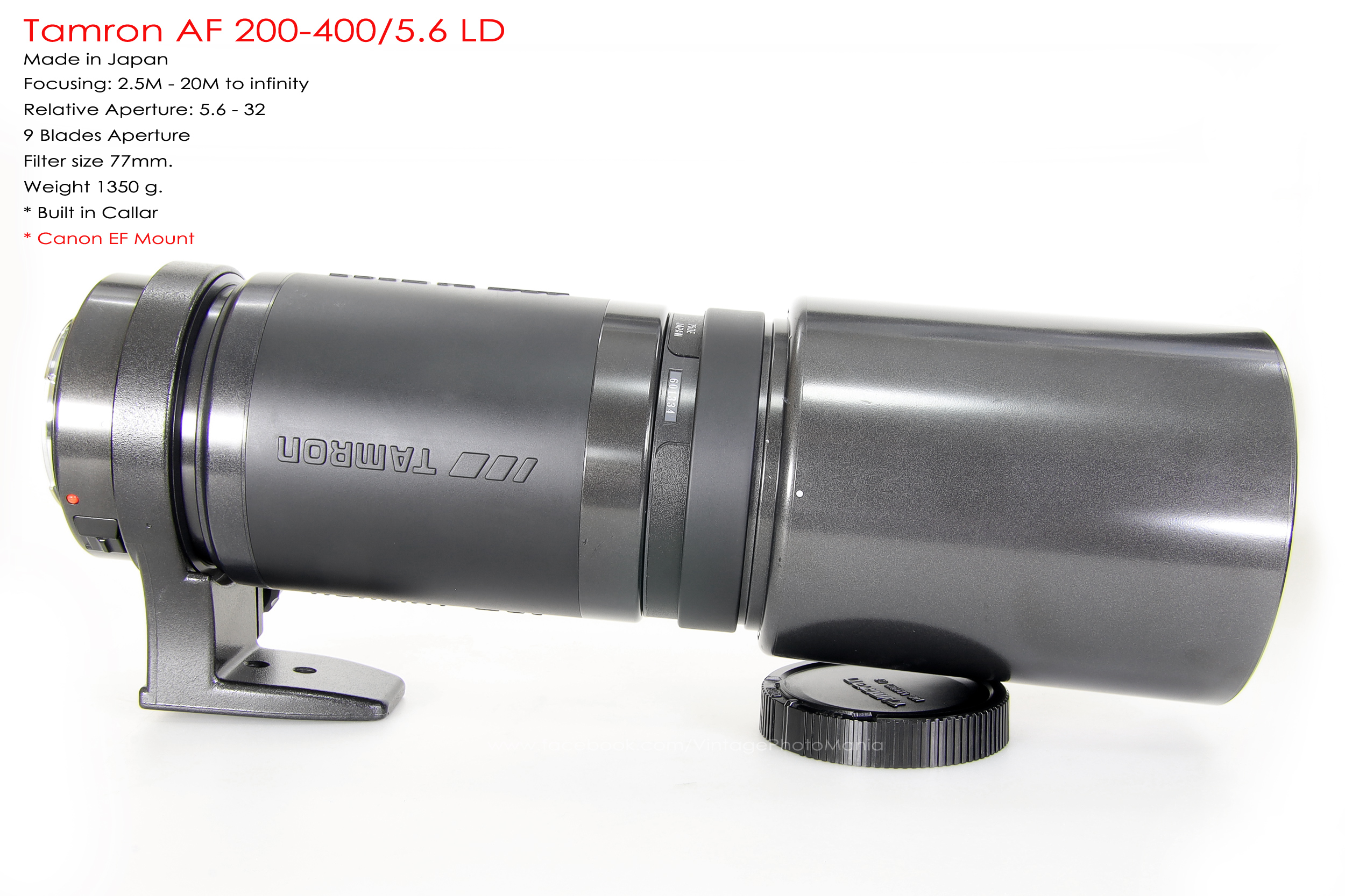 Tamron AF 200-400/5.6 LD *Canon EF เลนส์ซูมซูเปอร์เทเลสายถ่ายนกเอฟไม่ไหล