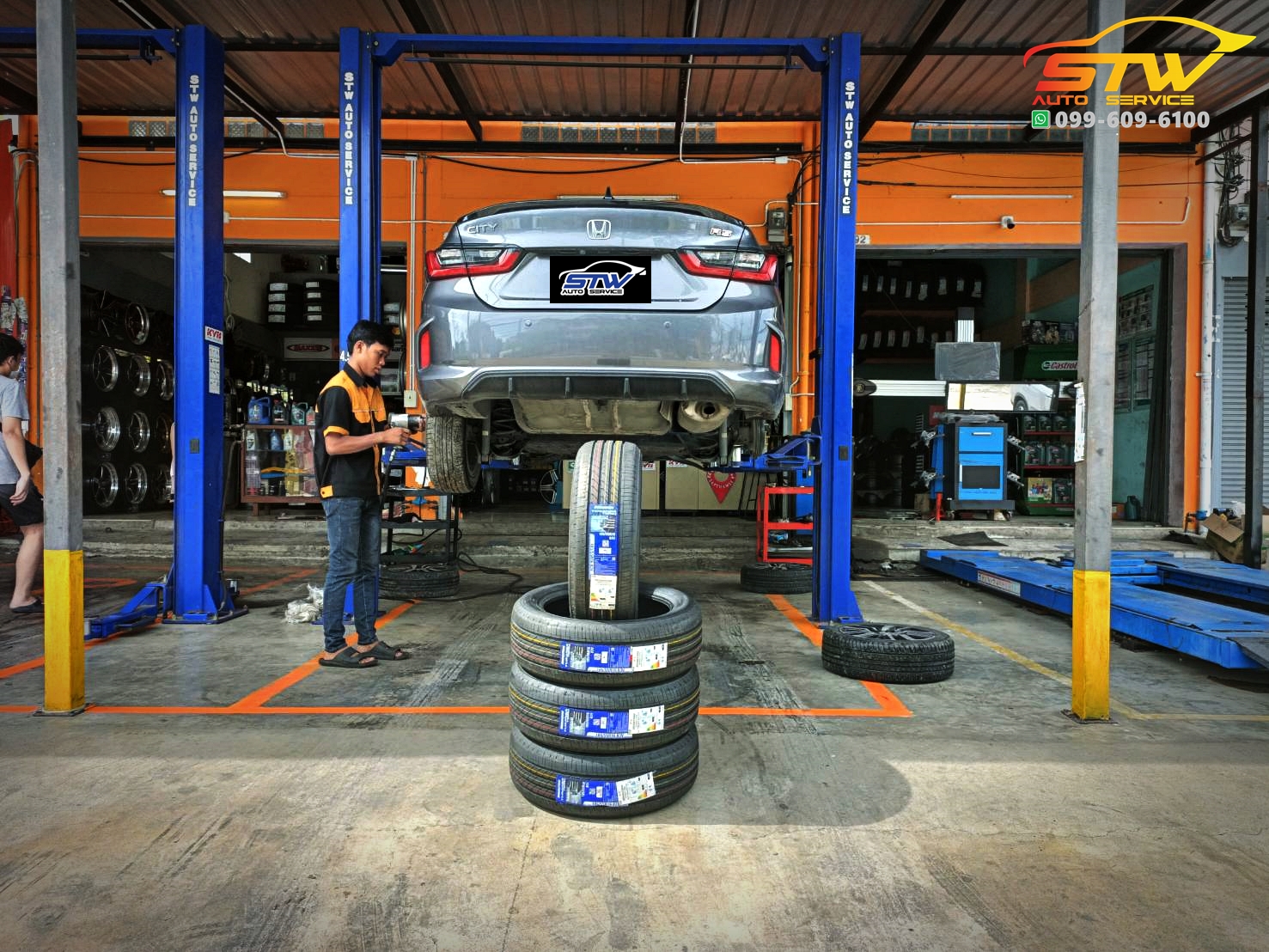 ยาง BRIDGESTONE TURANZA T005A 185/55R16 83V ติดตั้งใส่ HONDA CITY
