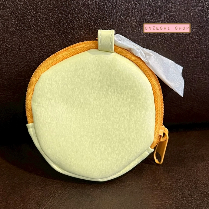 พวงกุญแจกระเป๋าใส่เหรียญ Tenshi na Ebiten Idol (Limited) Embroidered coin purse แบบ Neko สีเหลือง ขนาด 8 x 8 x 1.5 ซม. ไม่มีขายทั่วไป เป็นแบบต้องลุ้นกับทางหน้าร้าน San-X ที่ญี่ปุ่นเท่านั้น