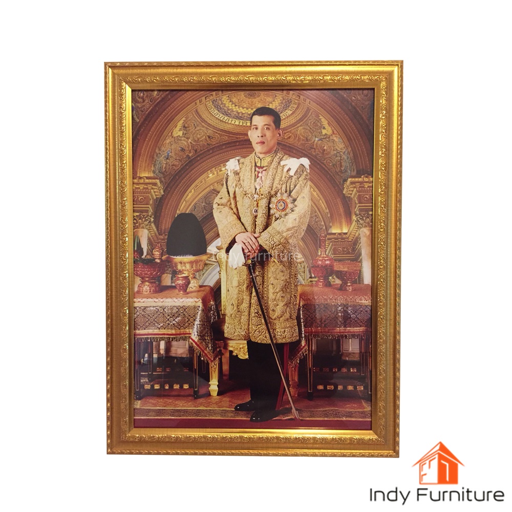 กรอบรูป พระบาทสมเด็จพระเจ้าอยู่หัว รัชกาลที่ 10 ขนาด 46x59 ซม.