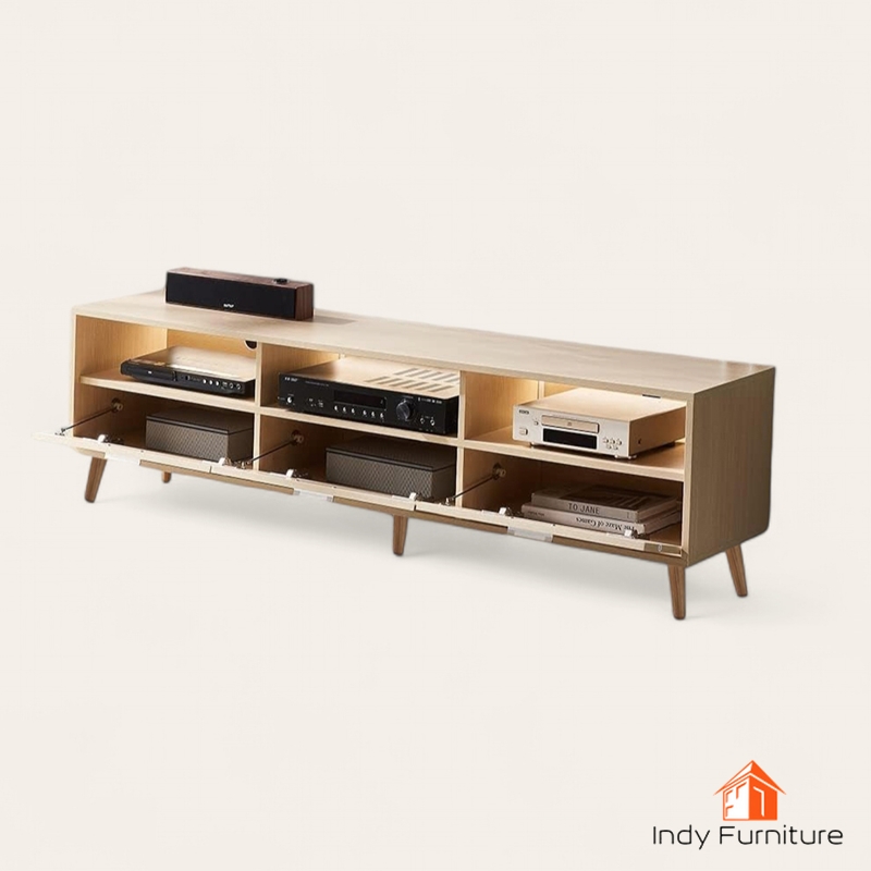 ตู้อเนกประสงค์ ไม้ยางพารา รุ่น Naja-B160 สีธรรมชาติ