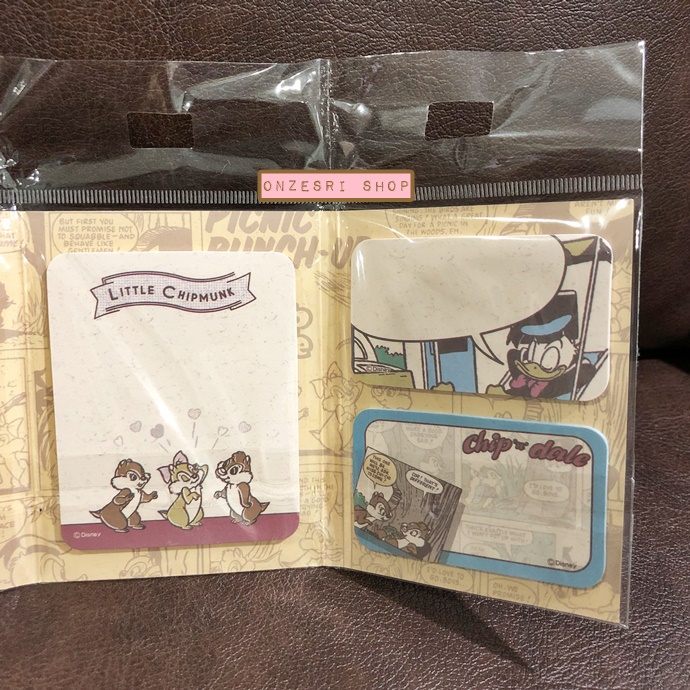 กระดาษโน้ตมีกาว Delfino Sticky Note แบบเล่ม ลาย Vintage Chip & Dale ใช้คั่นหน้าหรือแปะเขียนข้อความได้ มีกาวด้านหลัง มี Sticker ที่สามารถทำเป็น index ได้ด้วย ขนาด 9 x 7 x 1 ซม. มีลายด้านใน 13 ลาย รวม 195 แผ่น