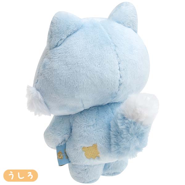 ตุ๊กตา Rilakkuma Posing แบบ Blue Wolf (หมาป่าสีฟ้า เพื่อนโคกุมะ) ขนาด 18 x 12 x 10 ซม. สามารถดัดแขนขา จัดท่าได้